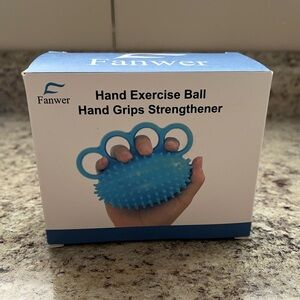 Fanwer Blue Hand Exercise Ball Hand Grips Strengthener